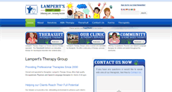 Desktop Screenshot of lampertstherapy.com